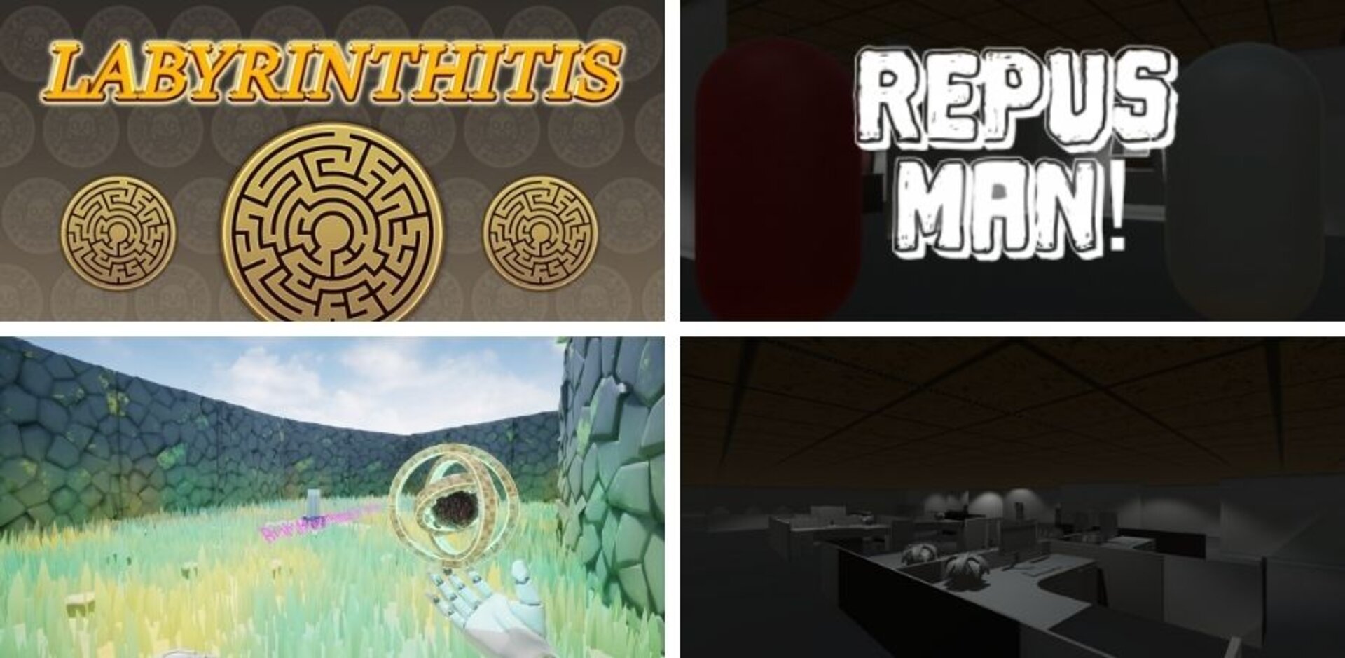 (Pictured Above) Games created by GCU students at the online Global Game Jam 