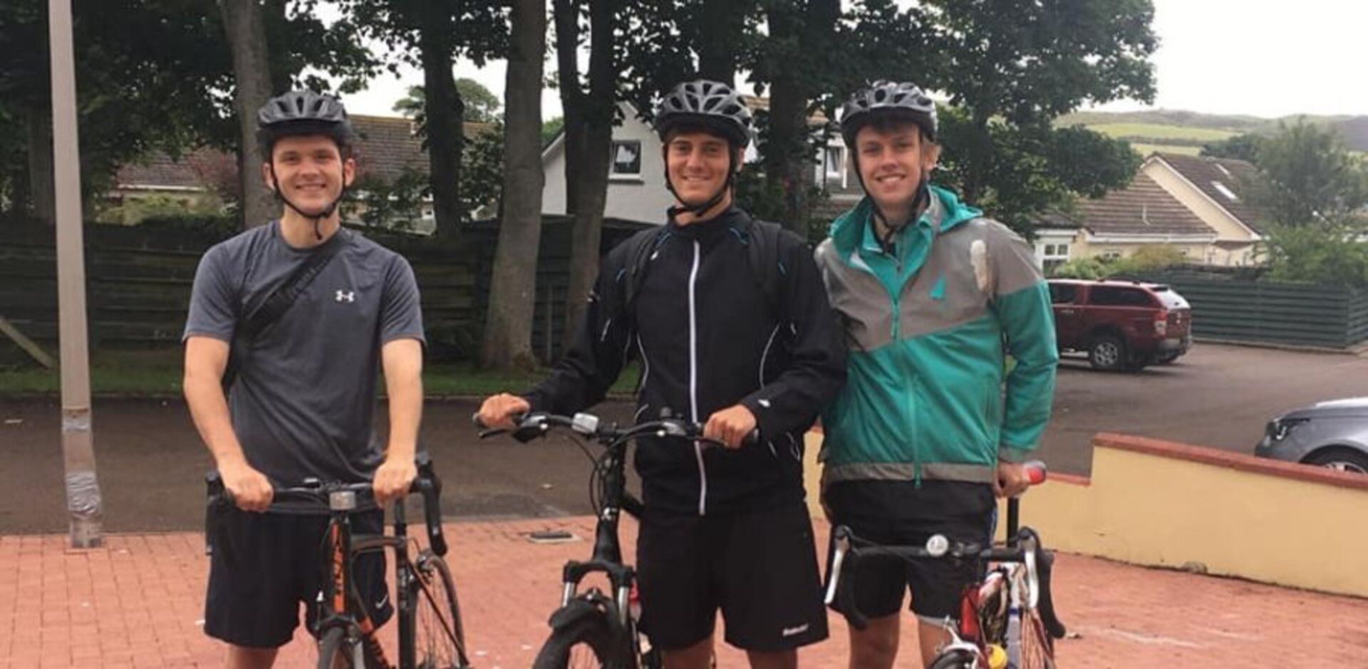 The group of friends are cycling in aid of their friend's mother, who battled breast cancer last year