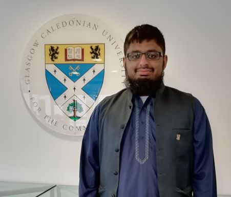 An image of Sohaib Shahid Saleem, Muslim Chaplain at Glasgow Caledonian University