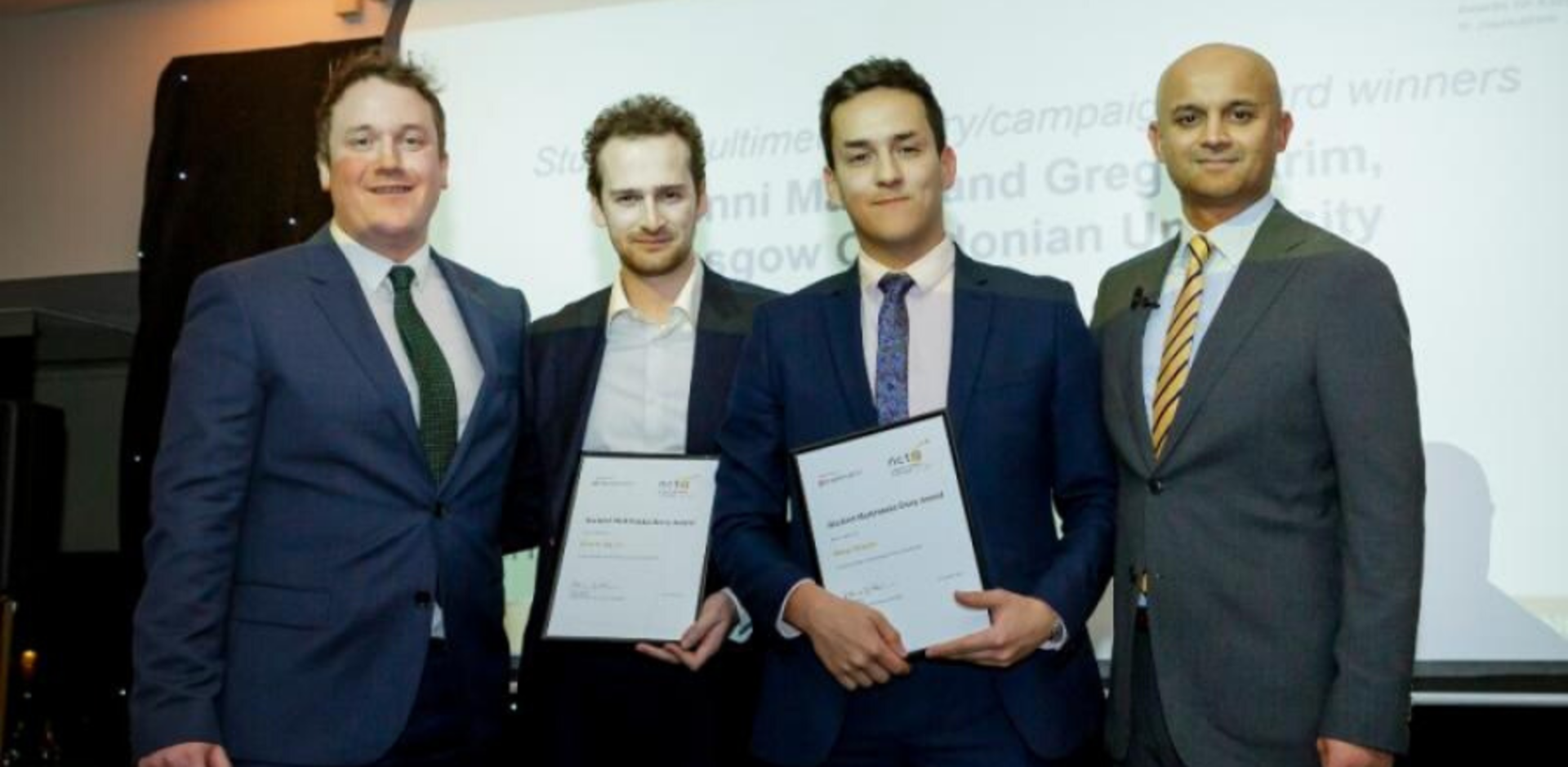 Gianni and Greg with their award