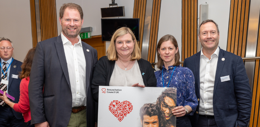 Dr Vicky Joshi attends Scottish Parliament event