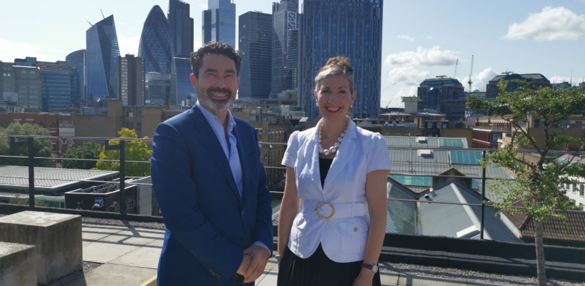 Professor Antony Morgan with Dr Natascha Radclyffe-Thomas.