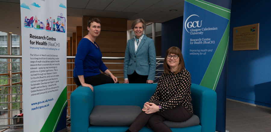 Professor Carol Emslie, Professor Frederike Van Wijck and Professor Sharron Dolan