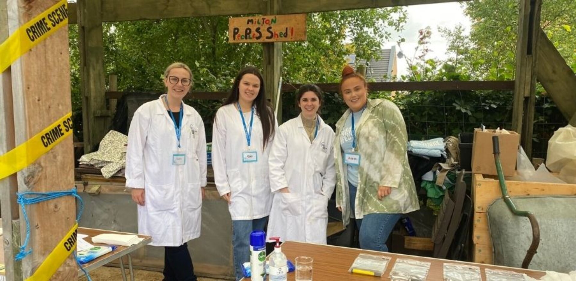 Forensic Investigation students delivered workshops to teach young people about science