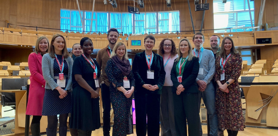 Crucible researchers visit the Scottish Parliament