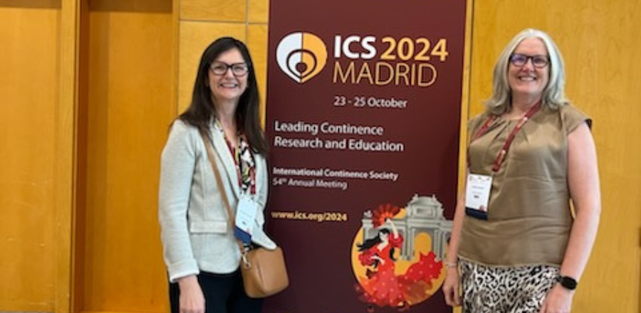 Professors Suzanne Hagen and Carol Bugge at the ICS conference