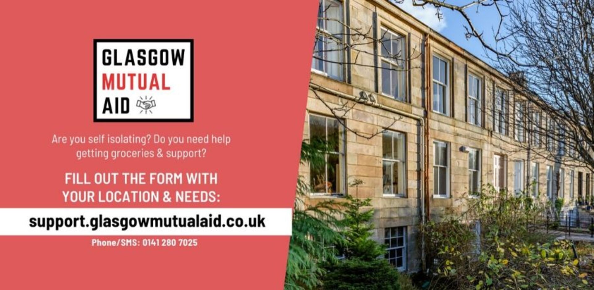 Benjamin has been volunteering with Glasgow Mutual Aid to support others during lockdown