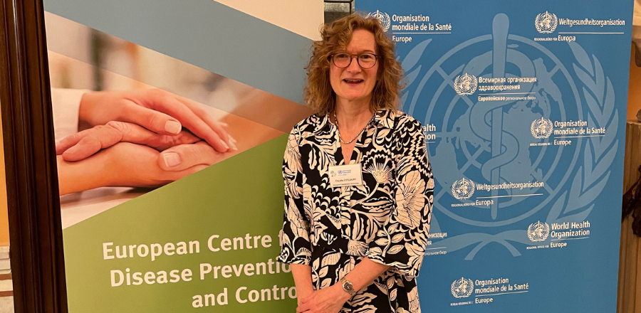 Professor Claudia Estcourt at the WHO/ERDC meeting