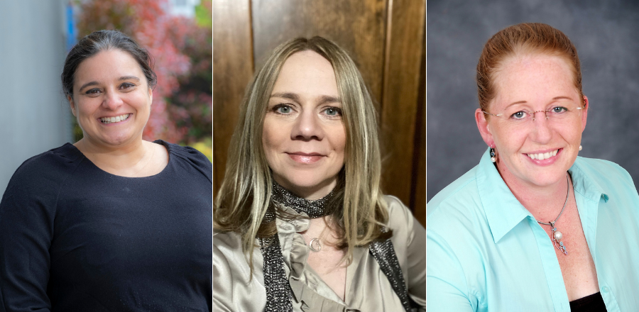 Psychology lecturers Dr Jan Smith and Dr Liza Morton, and ageing well expert Professor Dawn Skelton