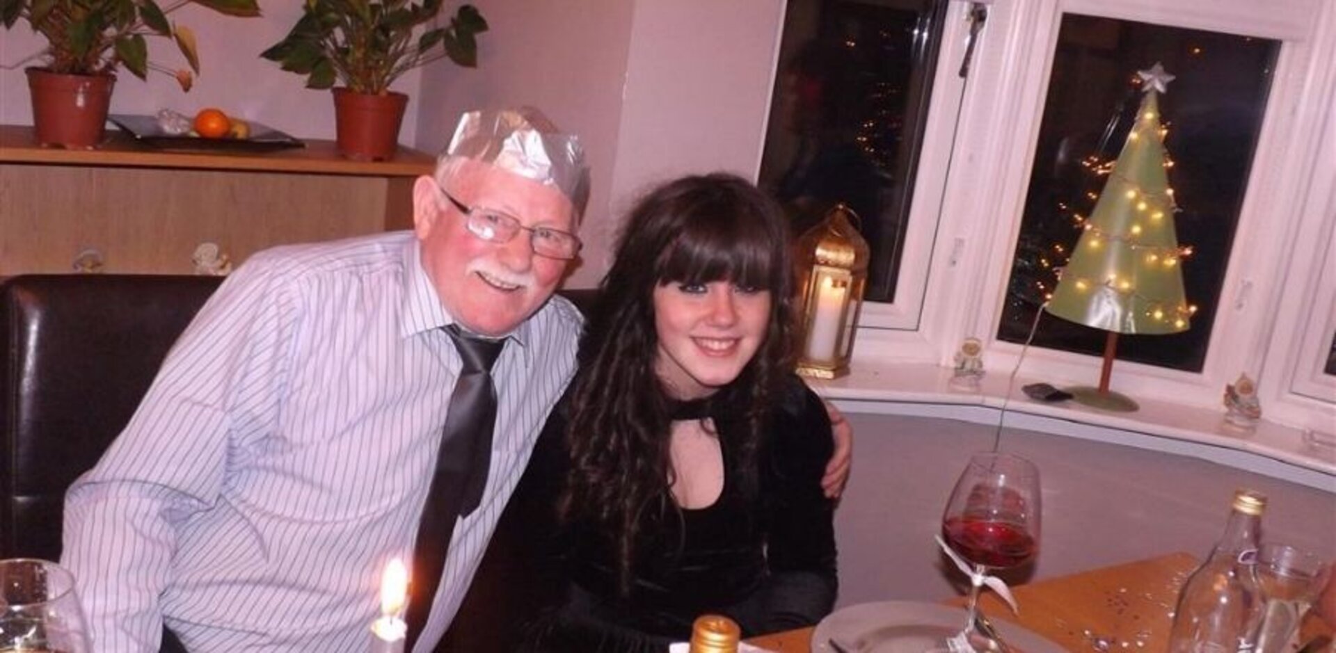 (Pictured above) Bethany Diamond alongside her grandad, who she is raising money in memory of